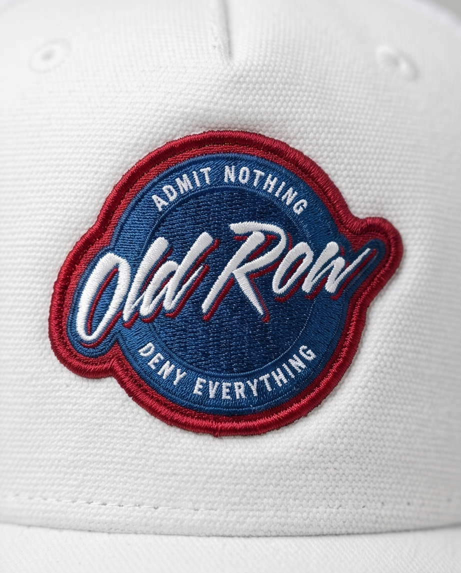 Old Row Embroidered Patch Snapback Trucker Hat