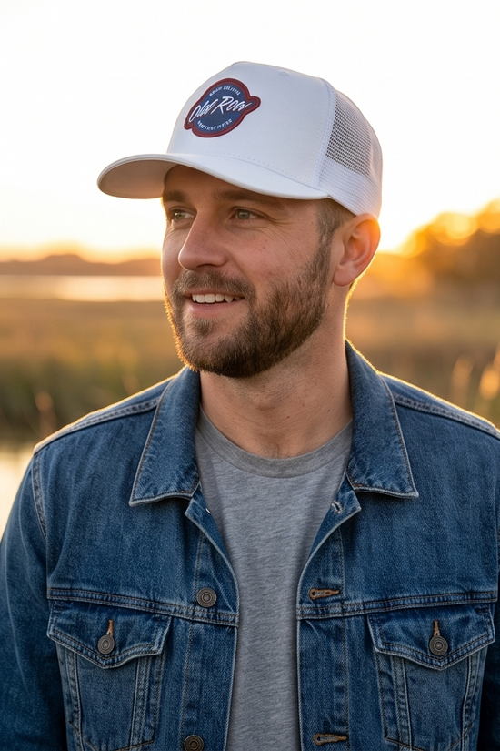 Old Row Embroidered Patch Snapback Trucker Hat