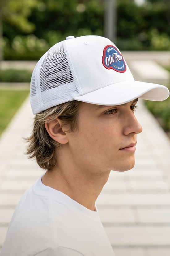 Old Row Embroidered Patch Snapback Trucker Hat