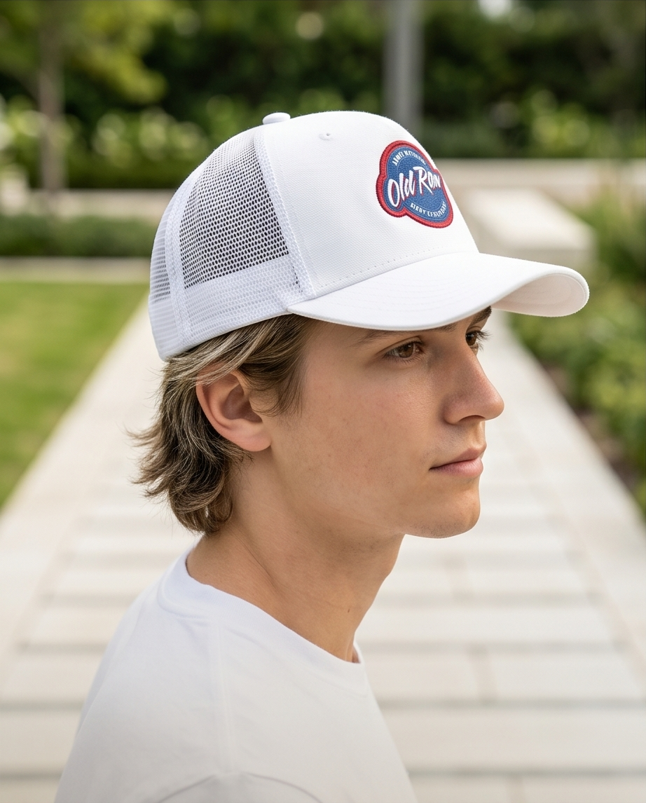Old Row Embroidered Patch Snapback Trucker Hat